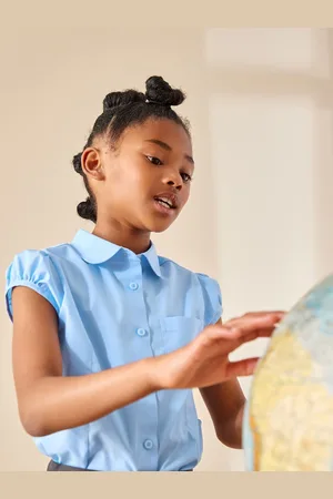 Next Puff Sleeve School Blouse (3-16yrs)