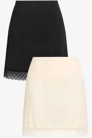 Next / Praline Nude Short Microfibre Long Half Slips 2 Pack
