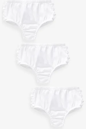 Next Baby 100% Cotton Knickers 3 Pack (0mths-2yrs)