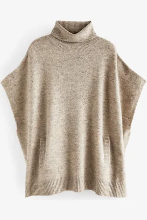Next Neppy Roll Neck Poncho Jumper