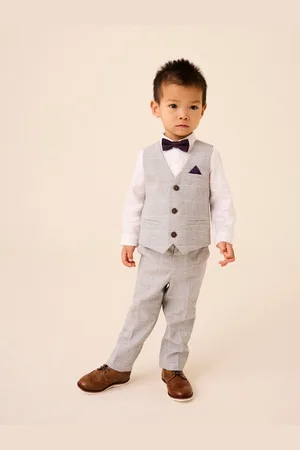 Next Heritage Waistcoat, Shirt, Trousers & Bow Tie Set (3mths-9yrs)
