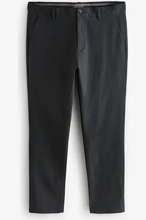 Next Charcoal Slim Fit Stretch Chinos Trousers