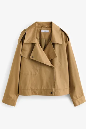 Next Camel Cropped Trench
