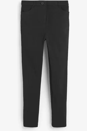Next Dark Regular Length Skinny Fit Stretch High Waist School Trousers (9-18yrs)