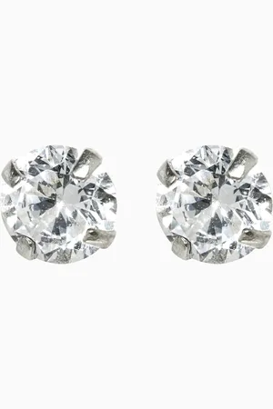 Next Sterling Cubic Zirconia Large Stud Earrings