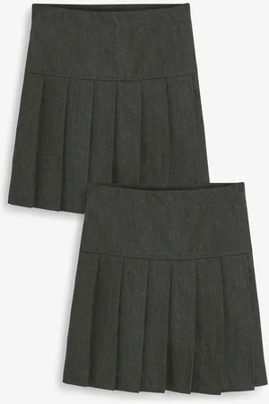 Next Longer Length Regular Waist Pleated School Skirts 2 Pack (3-16yrs)