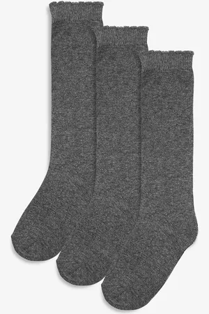 Next 3 Pack Cotton Rich Knee High School Socks