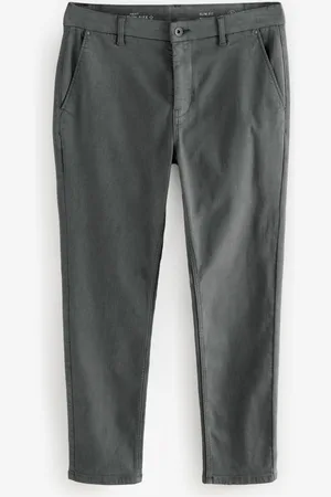 Next Charcoal Slim Fit Motionflex Chino Trousers