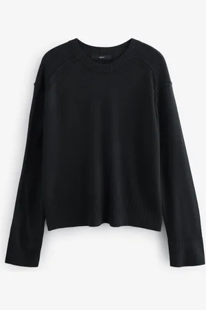 Next Soft Touch Pattern Knitted Cosy Crew Neck Jumper