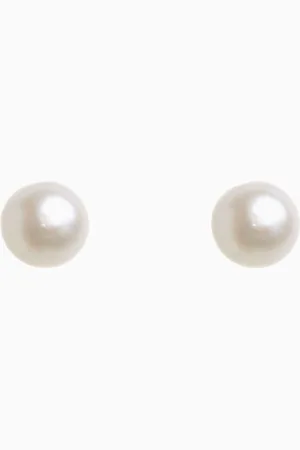 Next Sterling Freshwater Pearl Stud Earrings