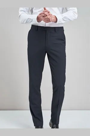 Next Blue Regular Fit Suit Trousers
