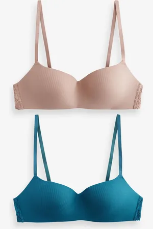 Next Teal Light Pad Non Wire Ultimate Comfort Bra 2 Pack