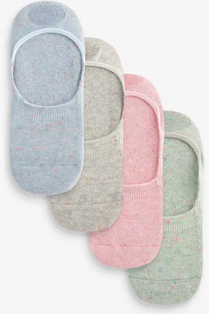 Next Multi Fluro Neppy Invisible Socks 4 Pack