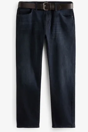 Next Ink Straight Fit Belted Authentic Jeans