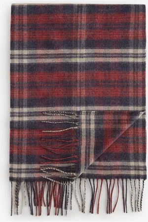 Next Red Check Woven Scarf
