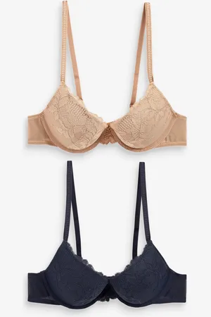 Next /Praline Nude Lace Bras 2 Pack