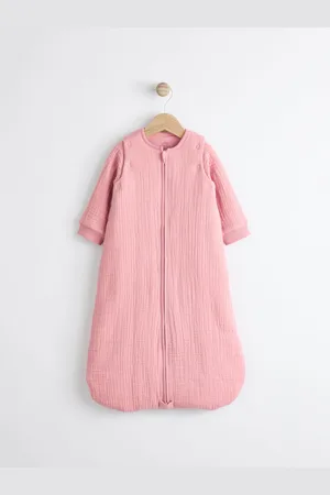Next Muslin 2.5 Tog Detachable Sleeve Baby 100% Cotton Sleep Bag