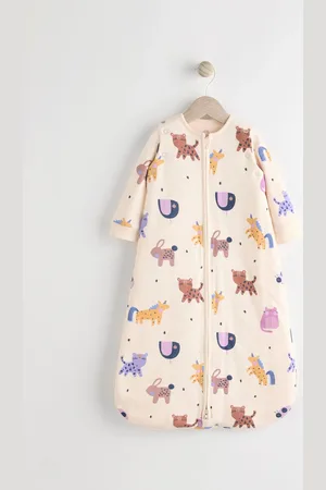 Next Animal Print Baby 2.5 Tog Detachable Sleeve 100% Cotton Sleep Bag