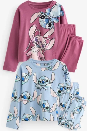 Next / Purple Lilo and Stitch License Pyjamas 2 Pack (3-16yrs)