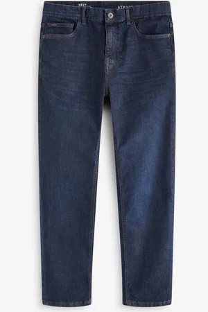 Next Indigo Rinse Straight Fit Vintage Wash Denim Jeans