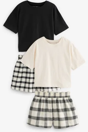 Next /White Woven Check Pyjamas 2 Pack (3-16yrs)