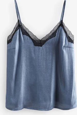 Next Lace Trim Strappy Cami Top