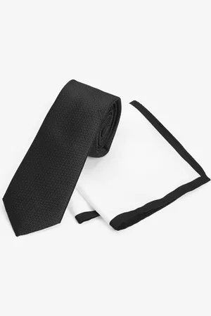 Next /White Slim Tie And Pocket Square Set