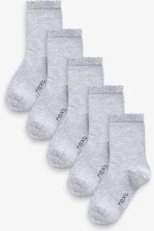 Next Light 5 Pack Cotton Rich School Ankle Socks