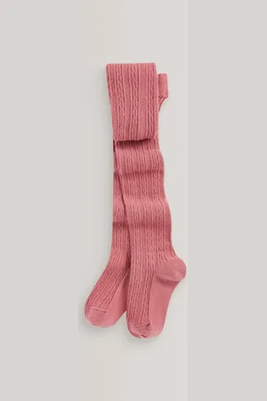 Next Cotton Rich Cable Tights