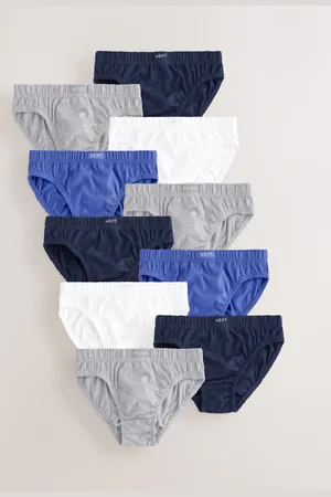 Next /Grey 100% Cotton Briefs 10 Pack (1.5-16yrs)