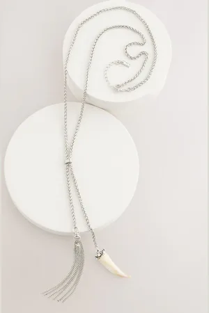 Next Tone Long Tassel Necklace
