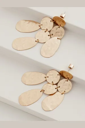 Next Tone Hammered Drop Earrings