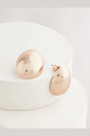 Next Tone Chunky Dome Stud Earrings