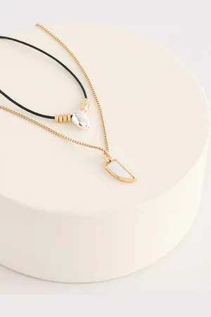 Next Two Layer Corded Necklace