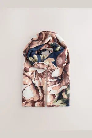 Next /Green Floral Midweight Scarf