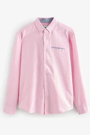 Next Textured Long Sleeve 100% Cotton Shirt