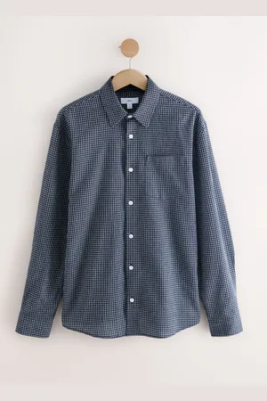 Next Blue Check Long Sleeve Shirt