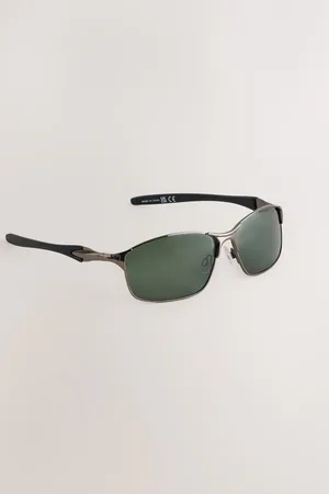 Next Gun Metal Metal Wrap Sunglasses