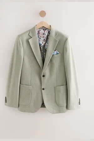 Next Sage Slim Fit Soft Touch Textured Jersey Blazer
