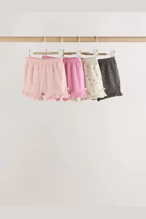 Next Frill Hem Baby Shorts 4 Pack