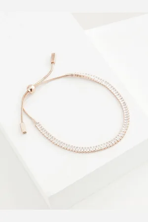 Next Gold Tone Baguette Pully Bracelet