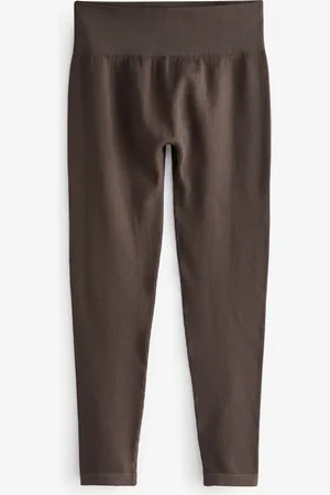 Next Chocolate Ribbed Seamless High Waist Leggings