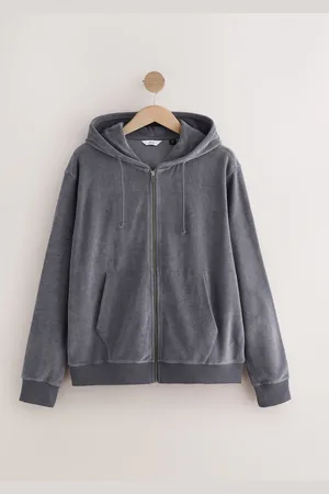 Next Dusky Towelling Zip Through Hoodie