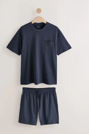 Next Blue Jersey Pyjamas Shorts Set