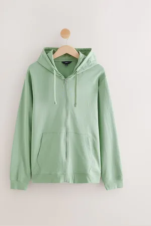 Next Sage 100% Cotton Lightweight Zip Up Hoodie