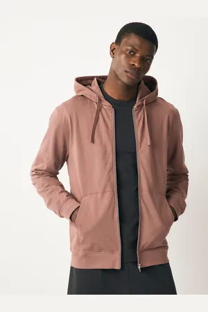 Next Rust 100% Cotton Lightweight Zip Up Hoodie