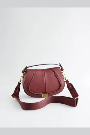 Next Burgundy Red Saddle Bag