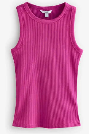 Next Bright Ribbed Racer Tank Vest Sleeveless Top