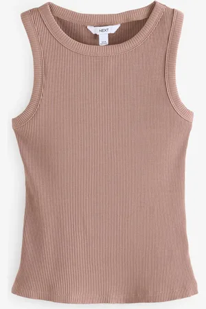 Next Ribbed Racer Tank Vest Sleeveless Top