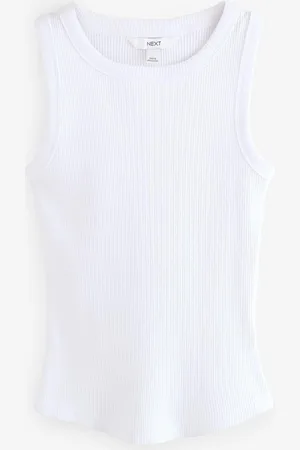 Next Ribbed Racer Tank Vest Sleeveless Top